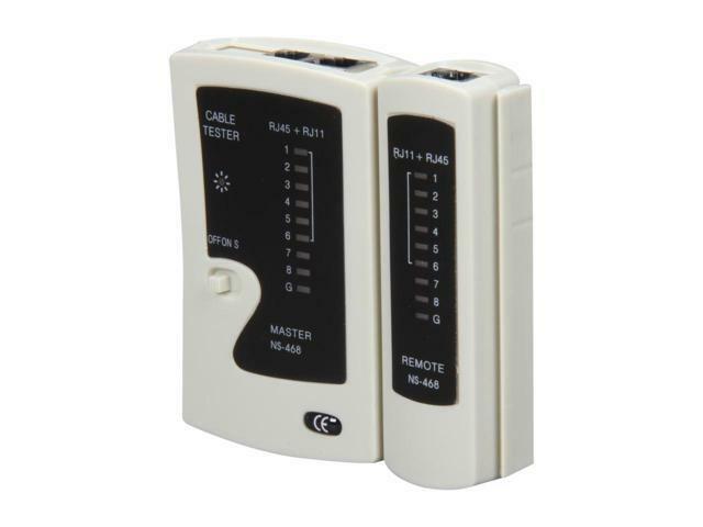 NEW Rosewill RTK-006 Network Cable Tester RJ45 RJ11 RJ12 CAT5 CAT5e CAT6 UTP
