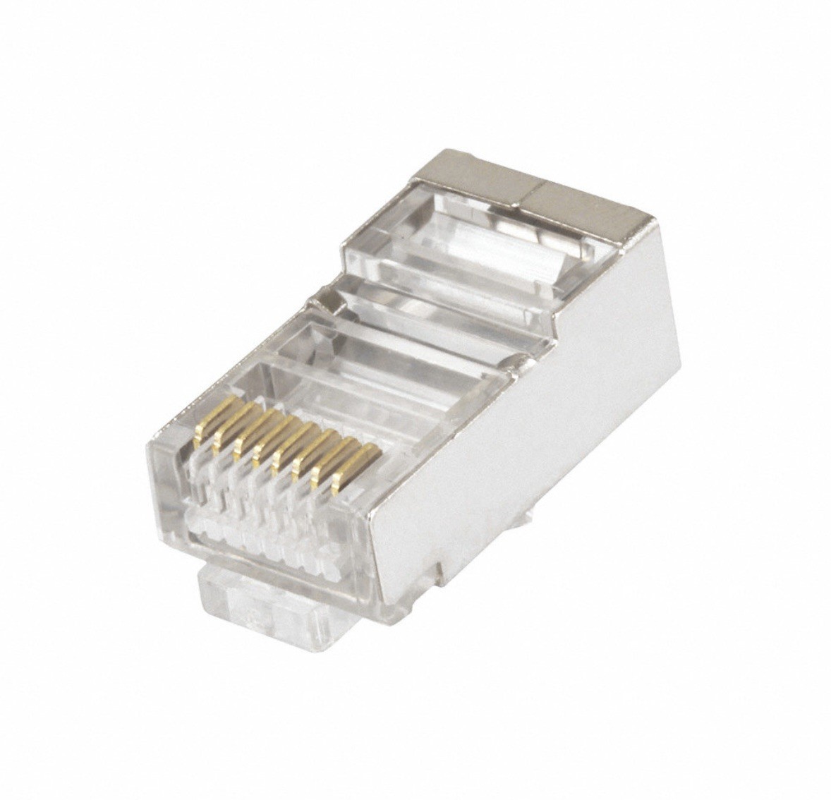 Lot of  100 MONOPRICE 7300 8P8C RJ45 SHIELDED PLUG 