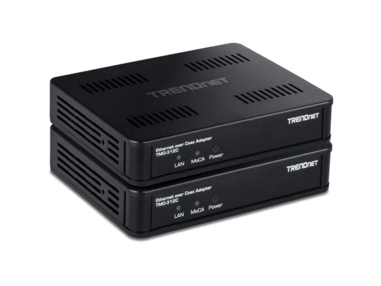 TRENDnet  TMO-312C2K, Ethernet over Coax 2.5Gbps Adapter (2-Pack)