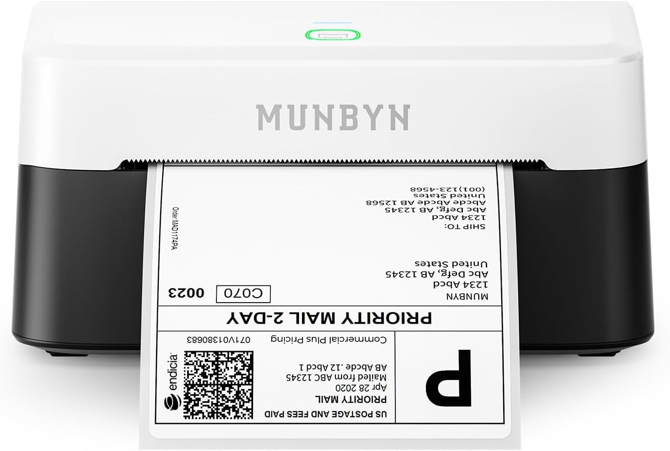 Bluetooth Thermal, Wireless 4x6 Shipping Label Printer,Print Width 1.57"-4.25"