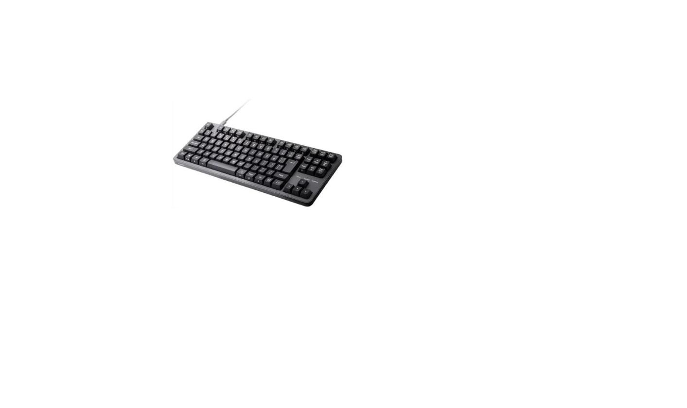 ELECOM Leggero Mechanical Keyboard TKL Red Switch N-Key Rollover Gray TK-MC30