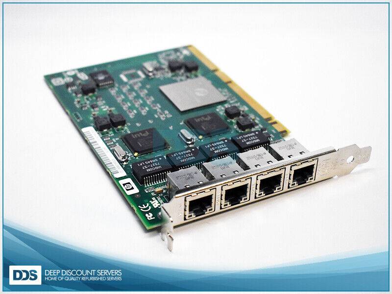389996-001 HP NC340T PCI-X (4)1GbE RJ-45 NIC