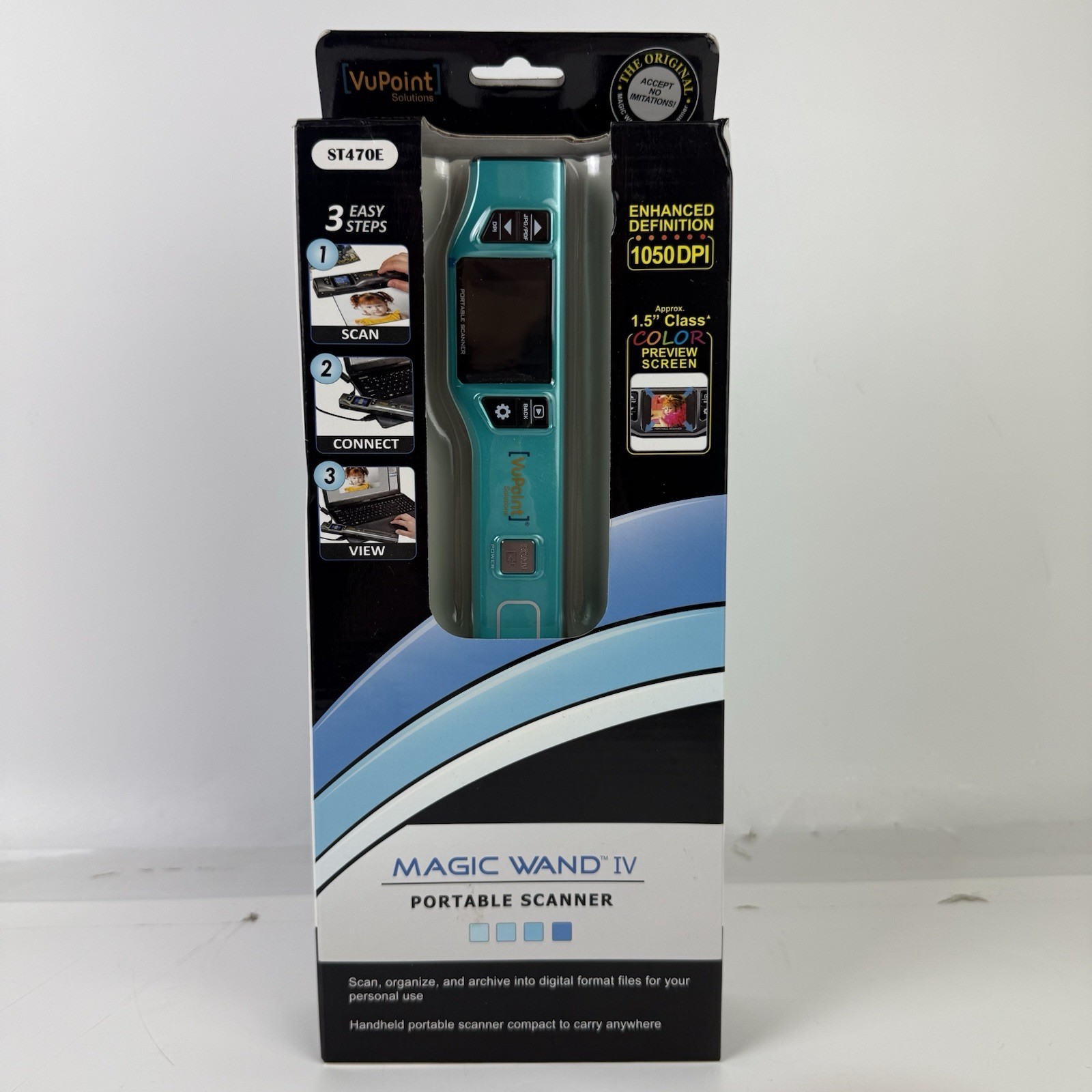 New VuPoint Magic Wand IV PDS-ST470CRB Portable Scanner