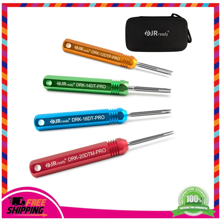 JRready ST5291 Deutsch Pin Removal Tool Kit Size 12 14 16 20 for Connector