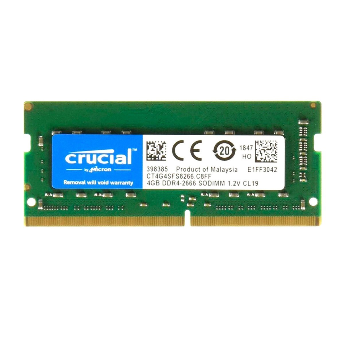 New Crucial 4GB DDR4 2666MHz PC4-21300 Laptop SODIMM Memory Ram CT4G4SFS8266