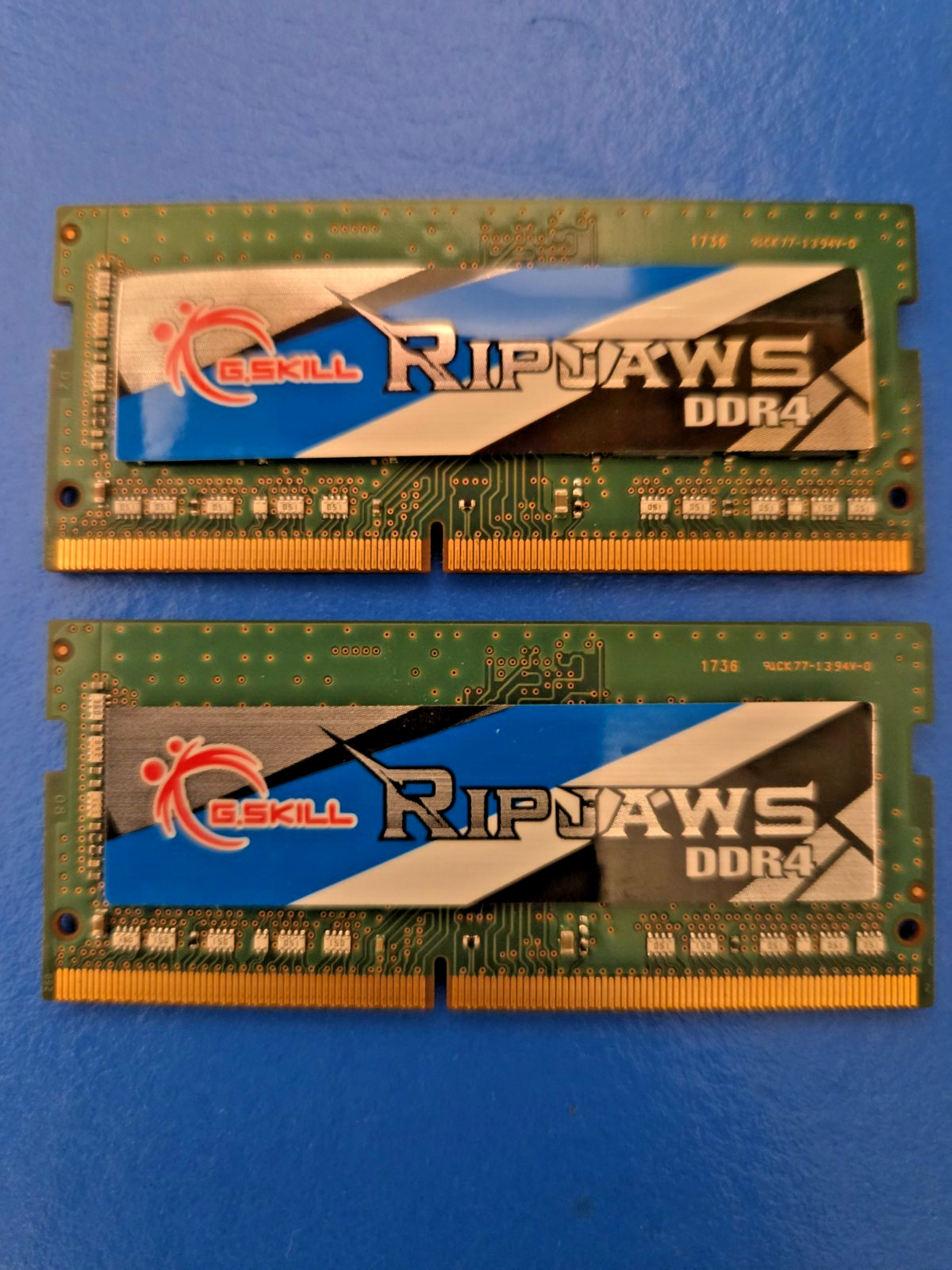 G.SKILL Ripjaws 16GB 2x8GB DDR4-2133 CL15 SO-DIMM Laptop RAM F4-2133C15D-16GRS