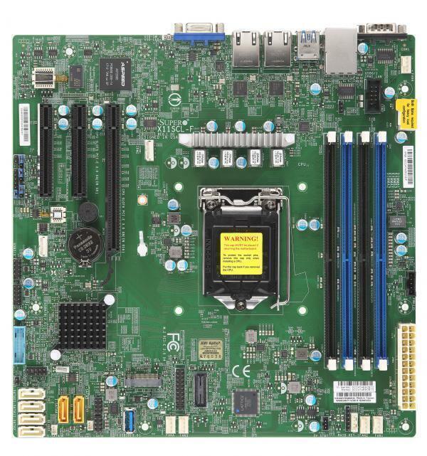 SuperMicro X11SCL-F 128GB LGA1151 DDR4 VGA Server Motherbroad C242 M.2 matx