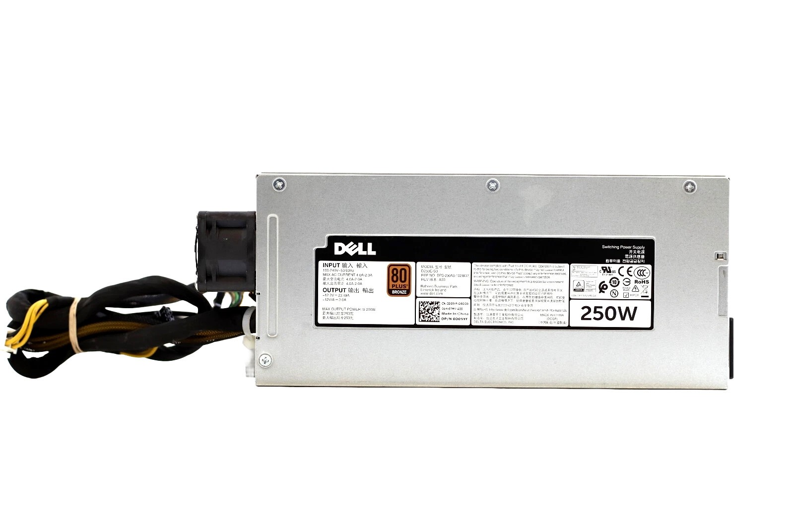 Power supply unit Dell 250W F2R Normal Flow 100-240V AC 80+ Bronze D09YF