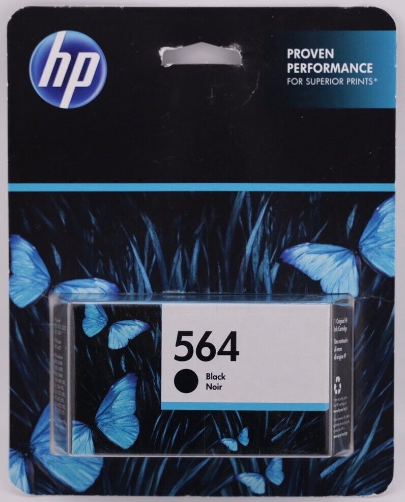 Brand New sealed Genuine OEM HP 564 Original Black Ink Cartridge, Exp. 12/2023