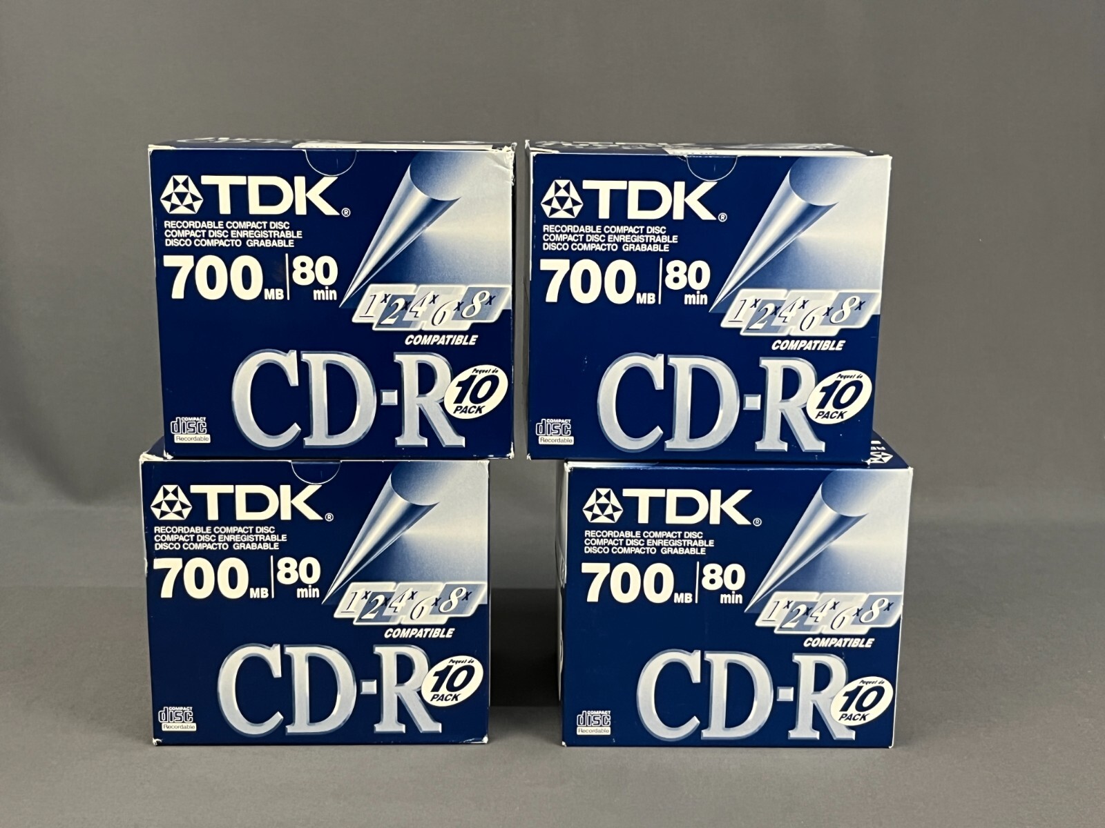 40 Pc.  TDK 700MB 80 Min Single CD-R (4 Boxes of 10 per box) CD-R80
