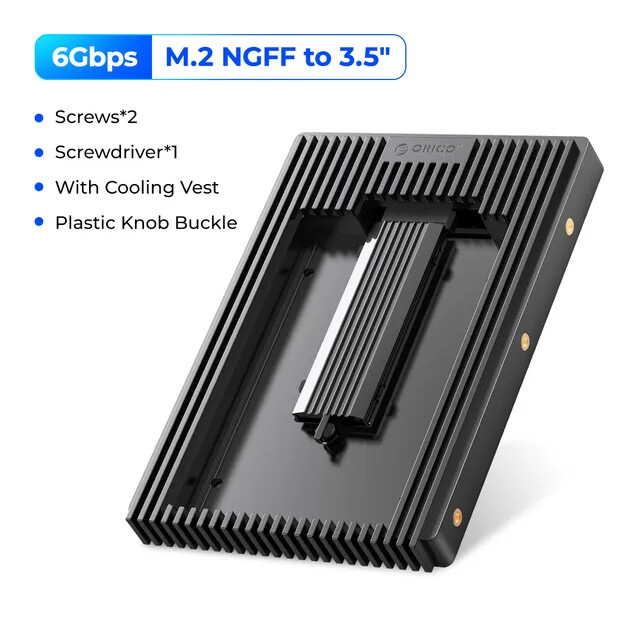 ORICO Internal 2.5 SATA/mSATA/NGFF to 3.5” SATA 3.0SSD HDD Bracket Tray
