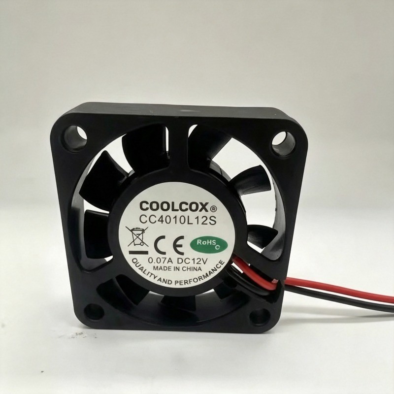 1pcs For COOLCOX CC4010L12S DC12V 0.07A 4CM 2-Wire Silent Cooling Fan