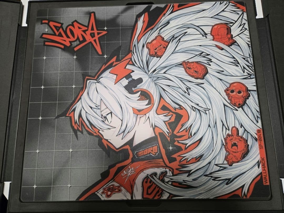 WALLHACK Gaming Gear SP-004 Drift Sora Limited Edition Glass Mouse Design Pad