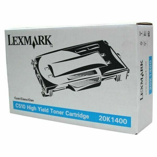 Lexmark C510 Cyan High Yield Toner Cartridge 20K1400