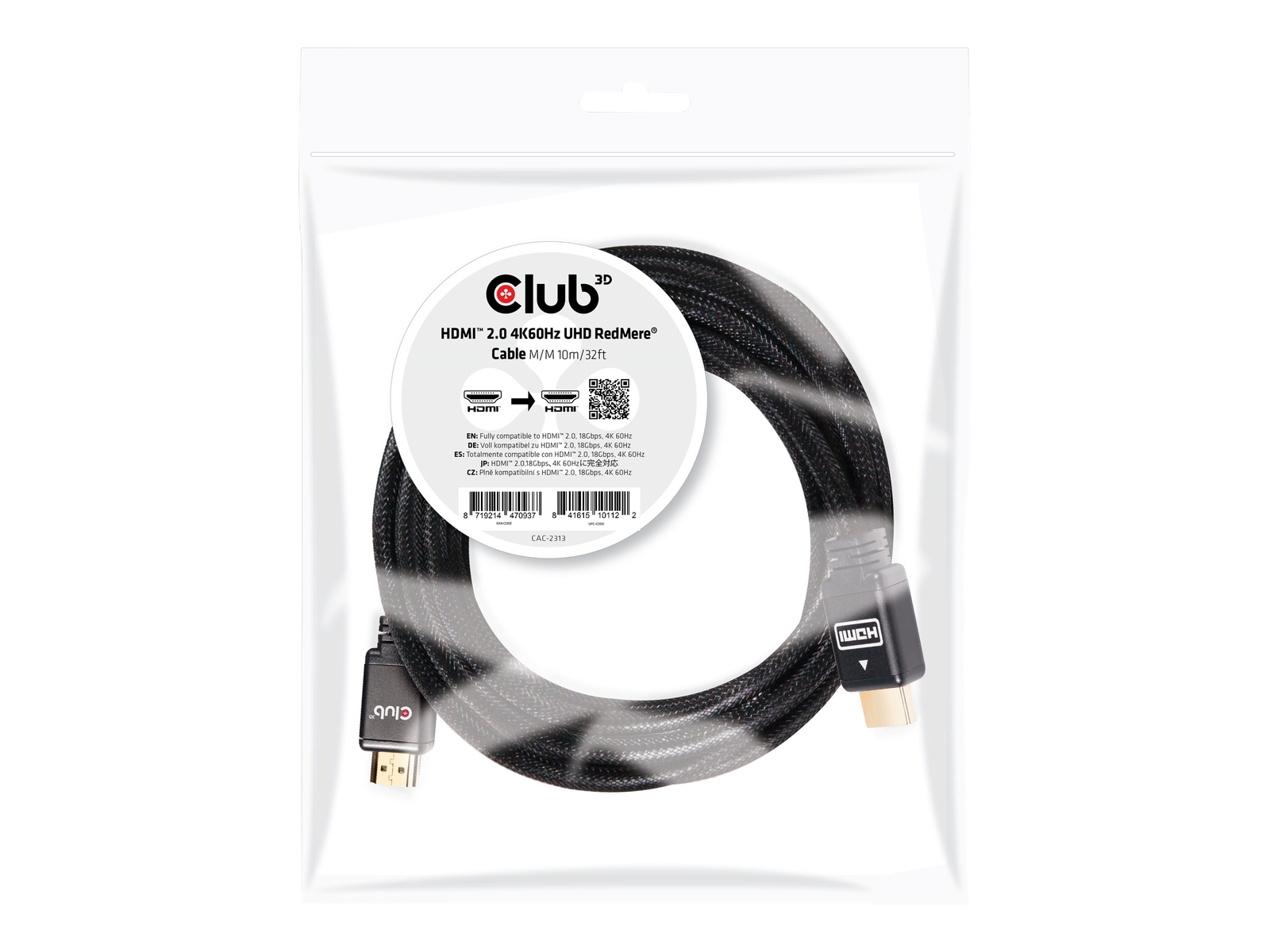 Club 3D CAC-2313 HDMI with Ethernet Cable (M) ~D~