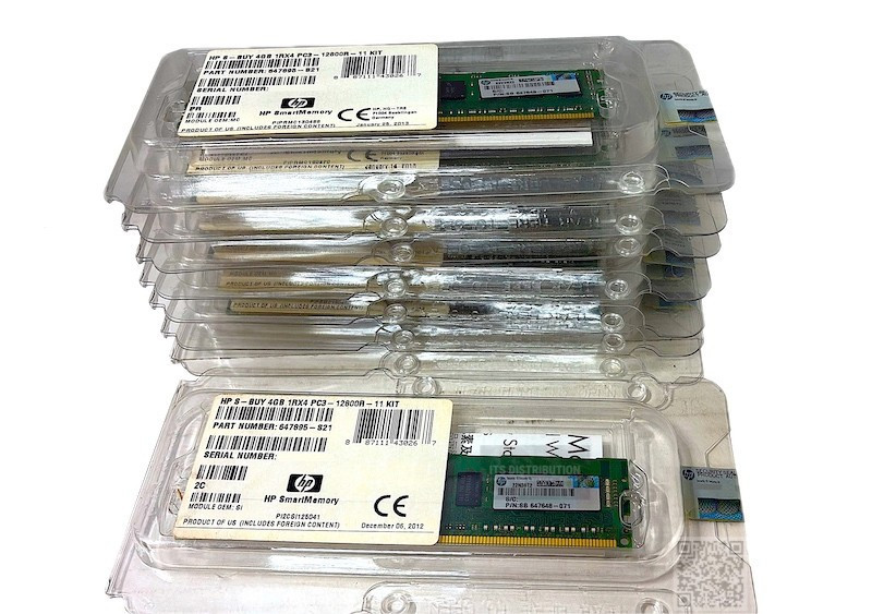 647895-S21 I GENUINE HP 4GB DDR3 SDRAM Memory Module 647895-B21 NEW LOT OF 10