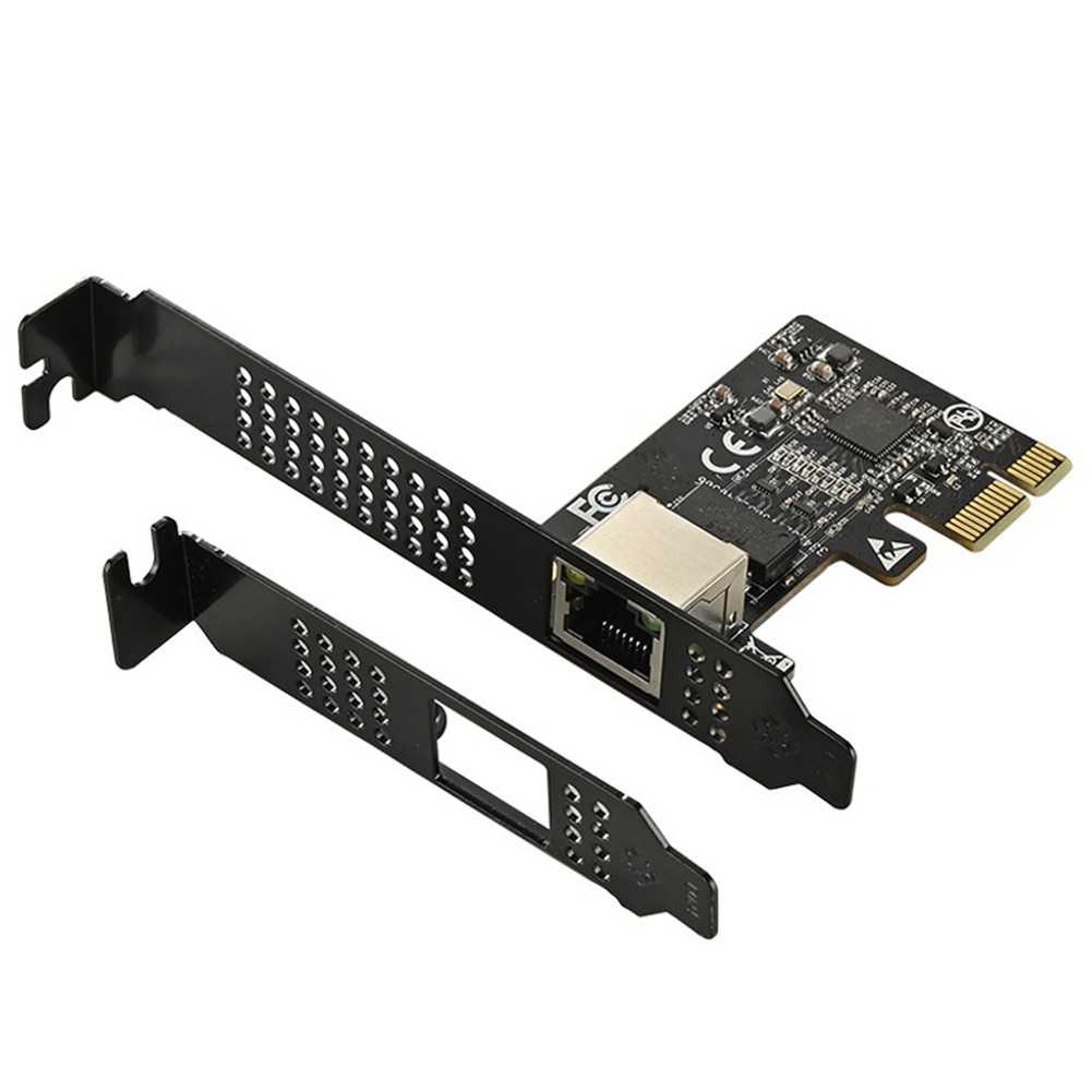 2X(5GB PCIE  Card PCI Express X1 to RJ45 Gigabit Ethernet Service  Card3369