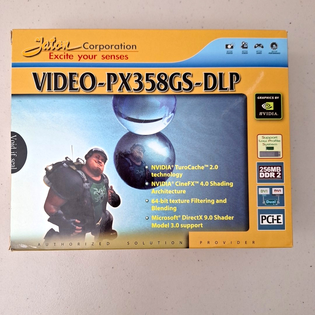 Jaton NVIDIA TuroChache 2.0 VIDEO-PX358GS-DLP PCI Express Graphics Vintage Open