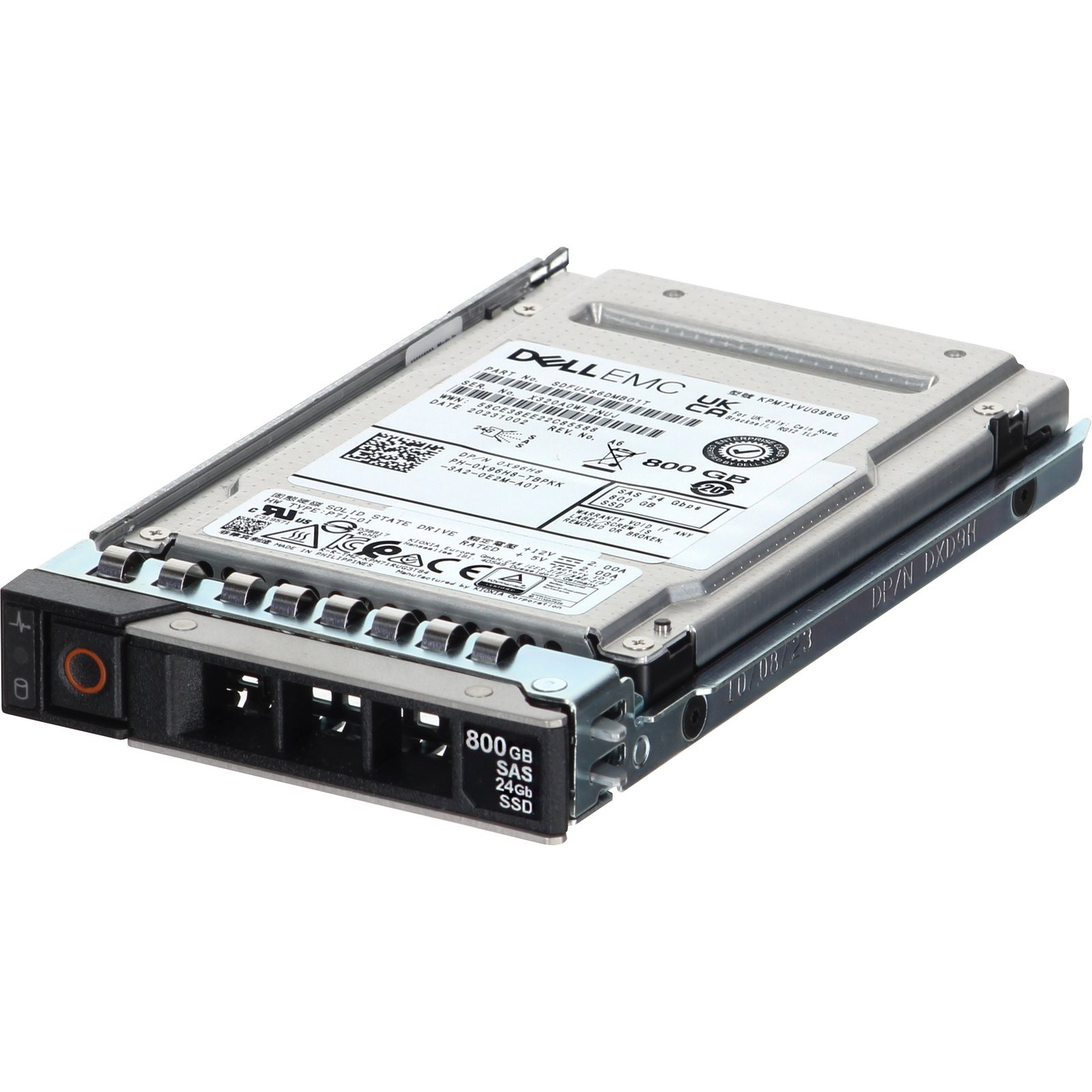 X96H8-CDL Dell 800GB 24Gbps SAS MU TLC 2.5 SSD KPM7XVUG960G