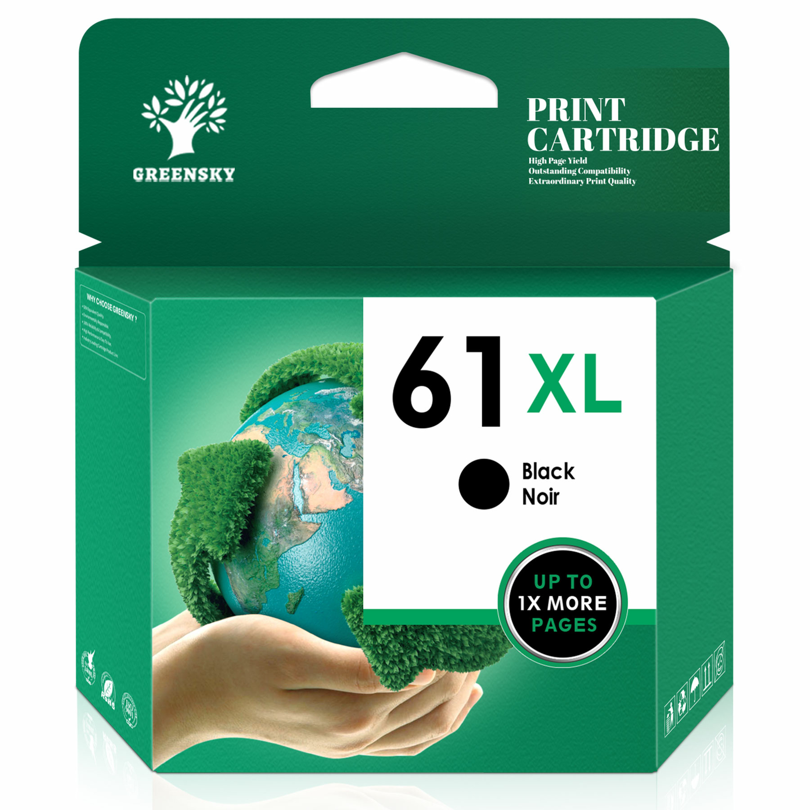 61 XL Black / Color Ink Cartridge For HP ENVY 4500 4501 4502 4504 5530 5531 5535