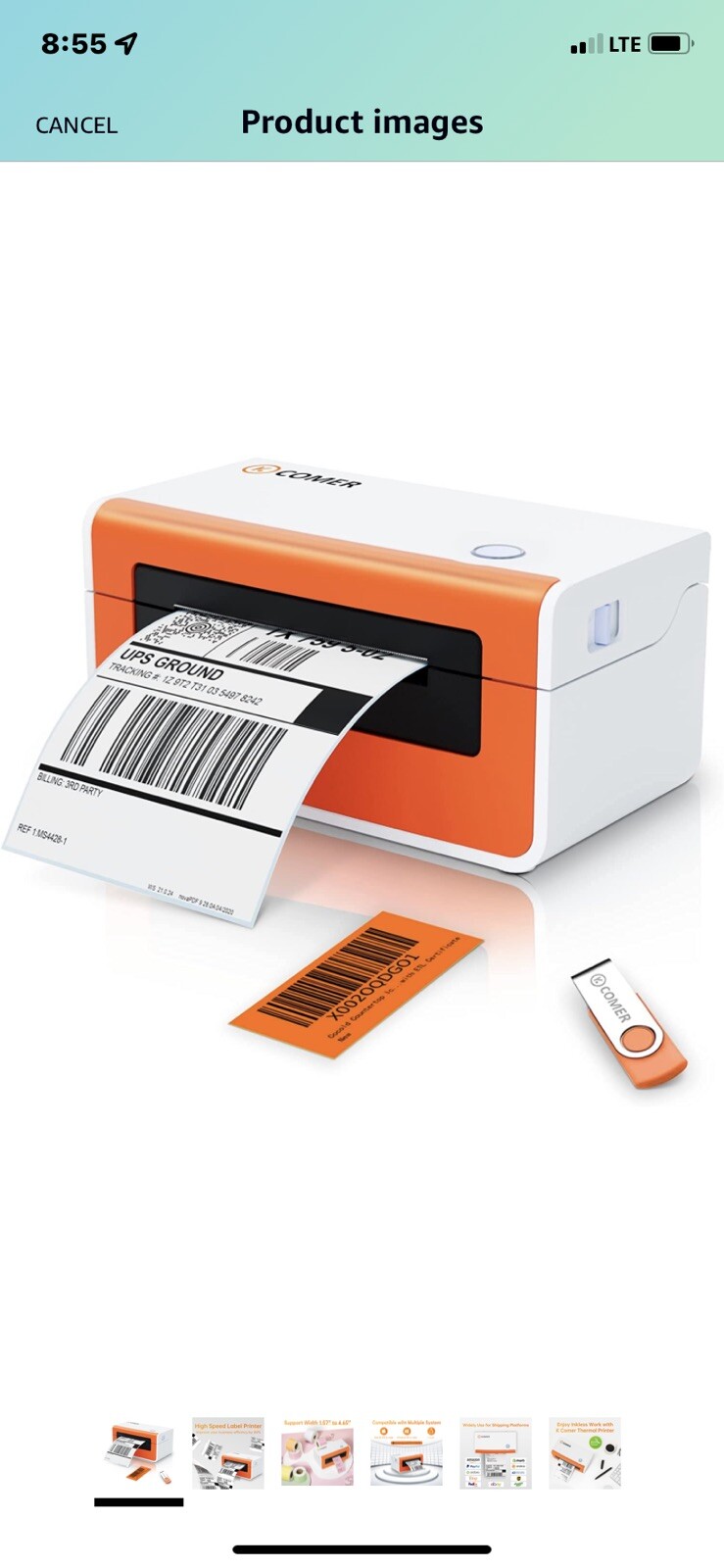 open box,no box,NEW k comer label printer