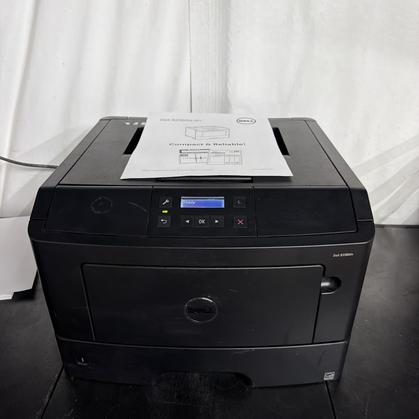 Dell B2360dn Monochrome Laser Printer, Low 9089 Page Count, 45% Genuine Toner