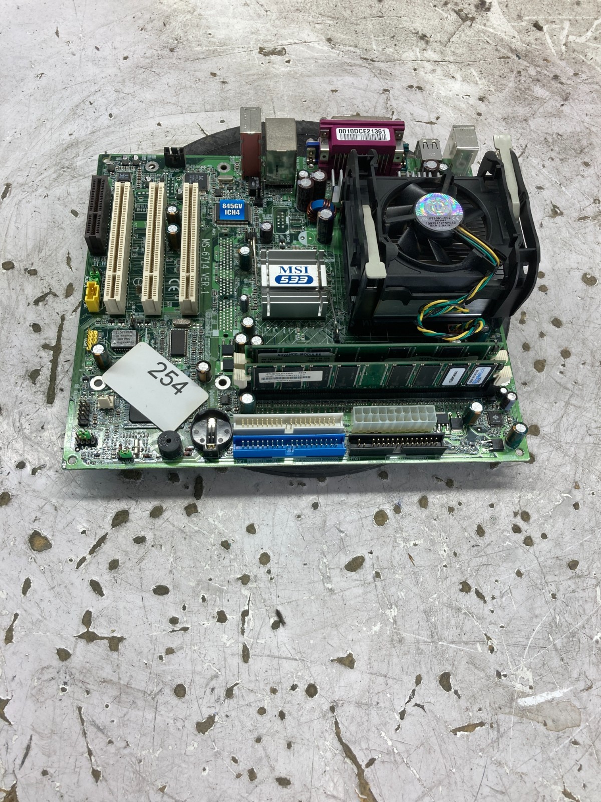 MSI 533 MS-6714 Intel Celeron 1.70GHz 348MB NO HDD