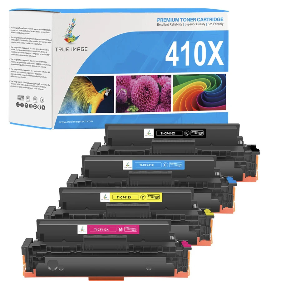 4 Pack For HP Laserjet 410X CF410X All Color Ink Premium Toner Print Cartridge