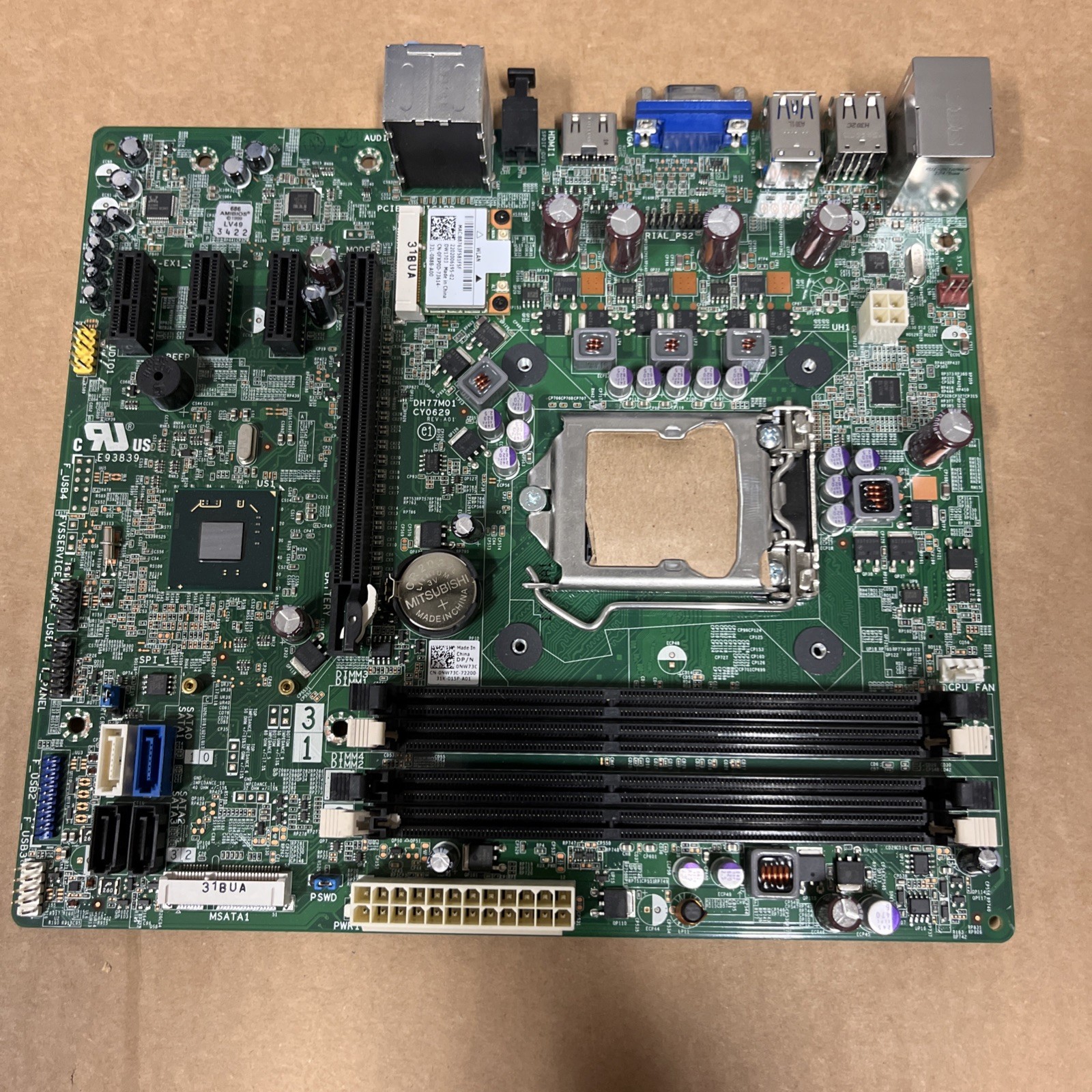 Dell XPS 8500 Vostro 470 Intel Desktop Motherboard CN-0NW73C NW73C s1155 DH77M01