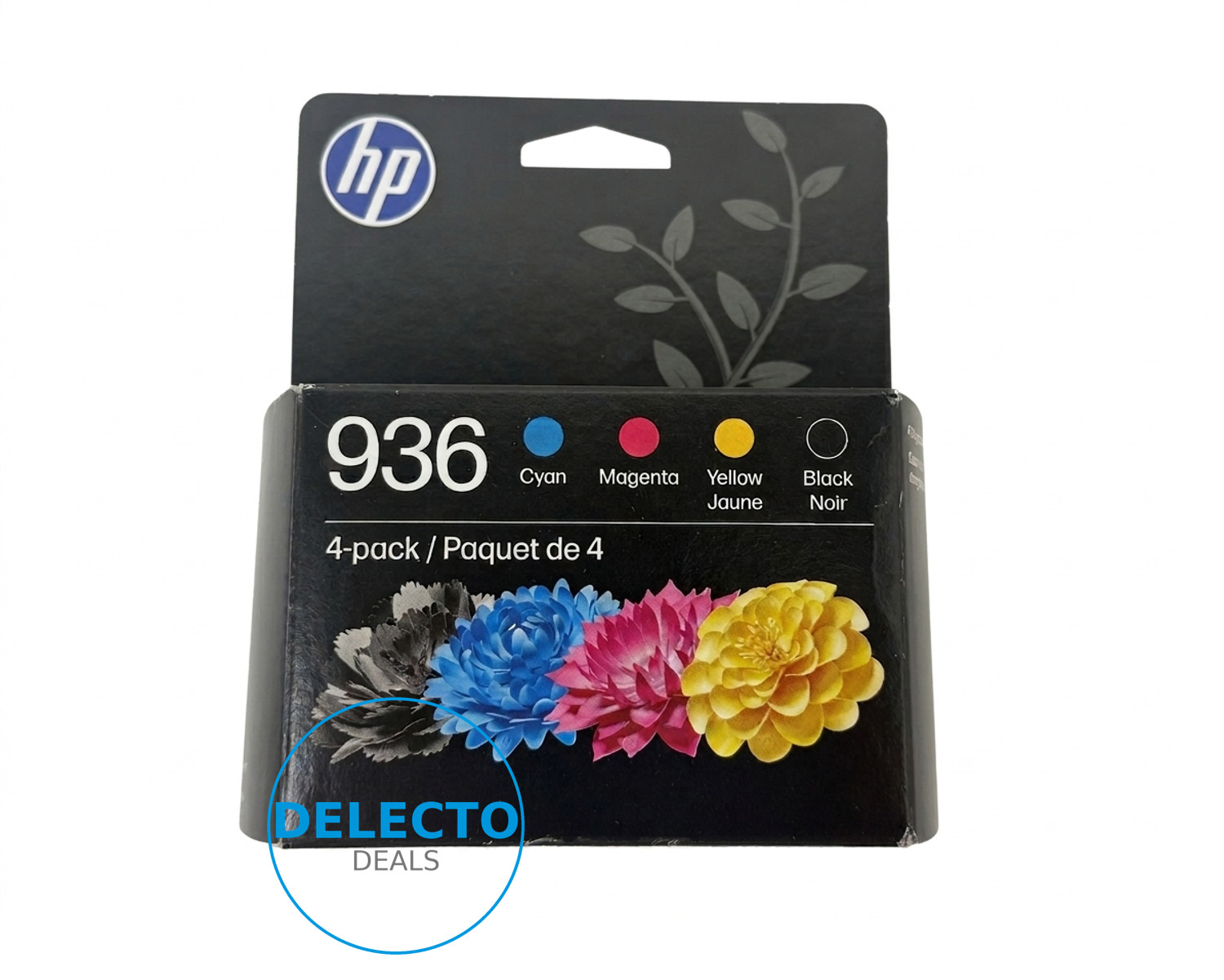 GENUINE 4-PACK HP 936 Black & Color Ink OfficeJet 9120 6C3Z5LN SEALED BOX 2028
