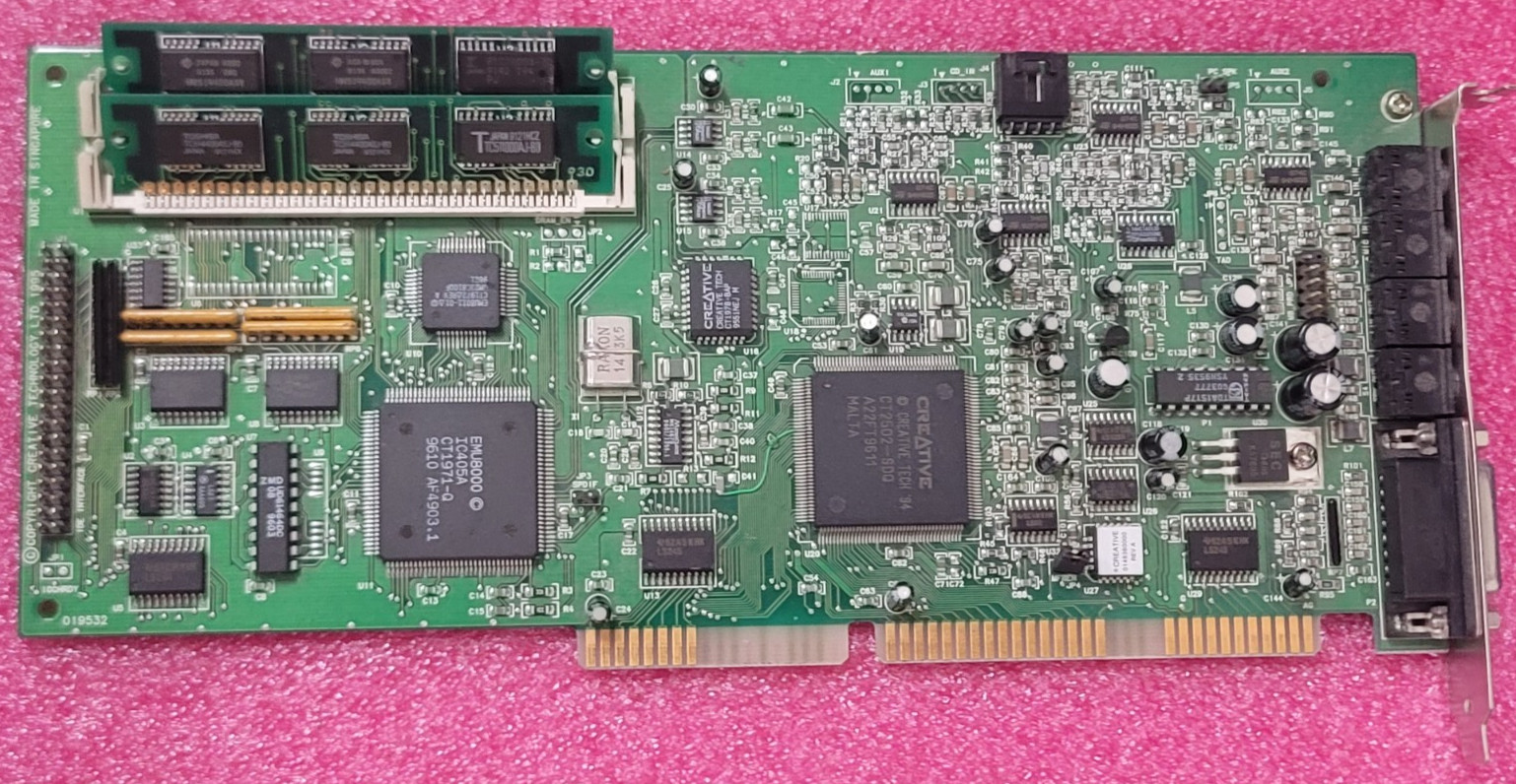 Sound Blaster 32 Creative Labs ISA CT3600 DOS retro gaming Working #WA7
