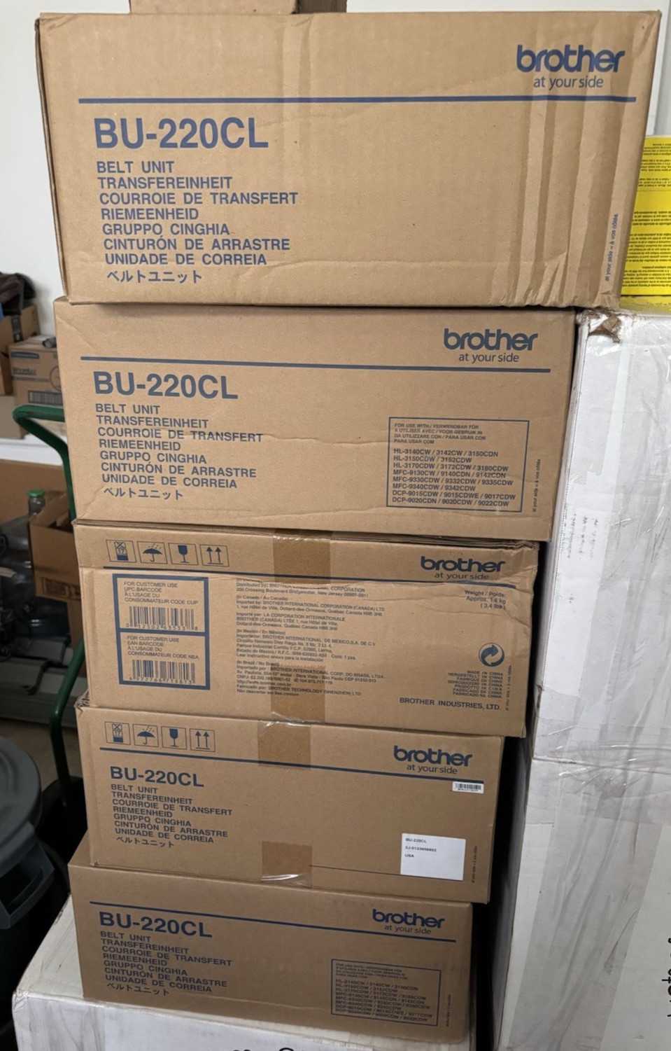 Genuine Brother BU-220CL Transfer Unit Belt - 1PK - New in Box - BU220CL
