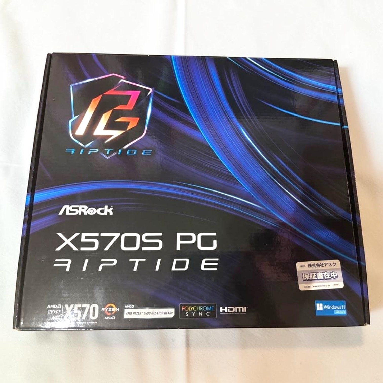 ASRock X570S PG Riptide ATX Motherboard AMD AM4 Ryzen DDR4 PCIe 4.0 2.5G LAN New