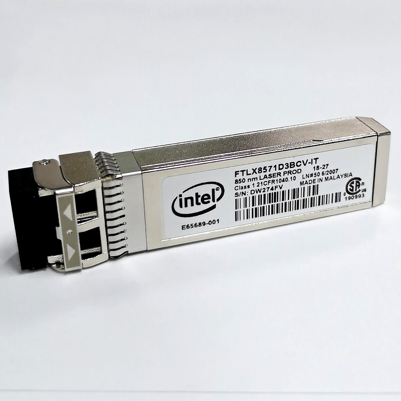 INTEL E10GSFPSR FTLX8571D3BCV-IT SFP+SR 10G/1G E65689-001 0Y3KJN for X710 X520