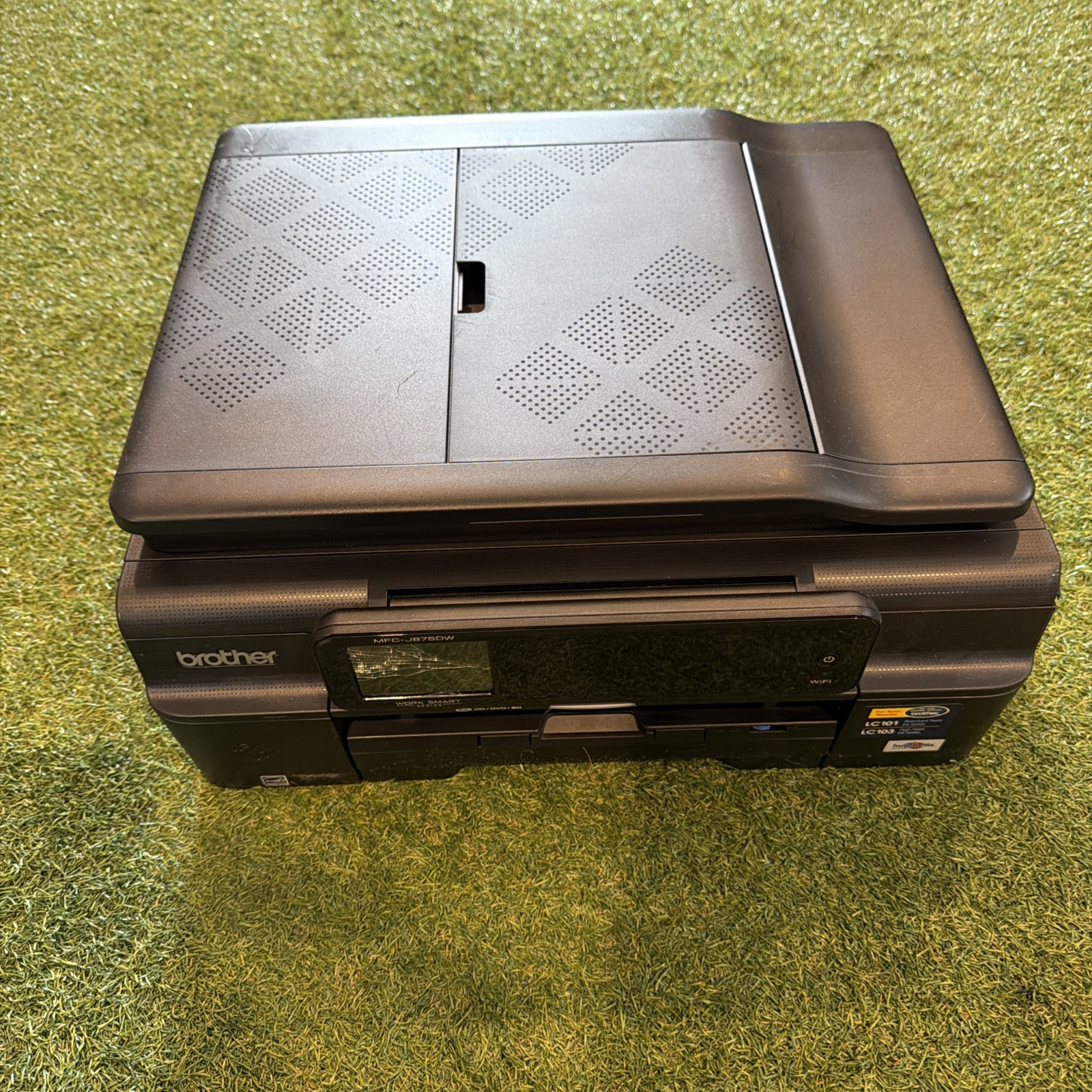 Brother MFC-J870DW All-In-One Inkjet Printer Crack Screen Still Works