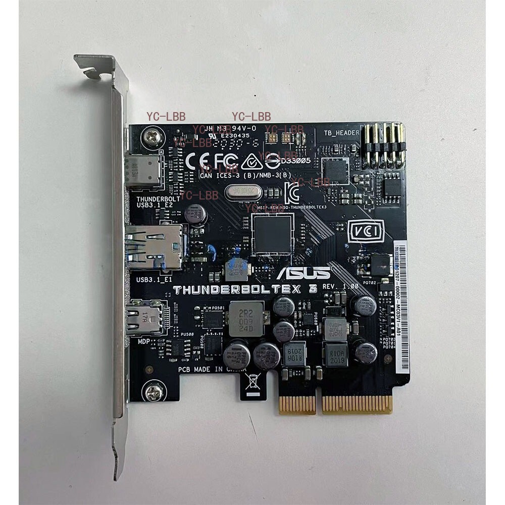 For ASUS ThunderboltEX 3 PCI-E Expansion Card Supports X99/ X299/ C422 chipset