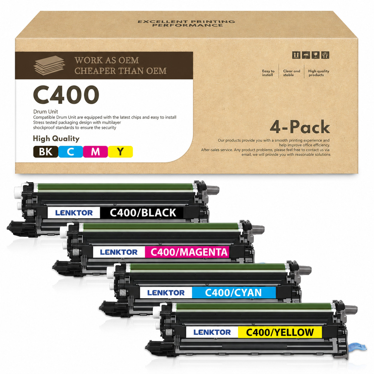 C400 108R01121 4PK Drum Kit for Phaser 6600DN C400DN C405DN WC6605DN 6655 C400