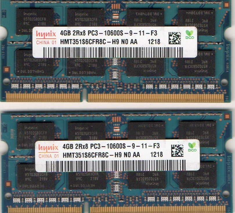 New 8GB (2x 4GB) HP ELITEBOOK 2540P 2740P 8440P 8440W 8540P 8540W 8740W Memory