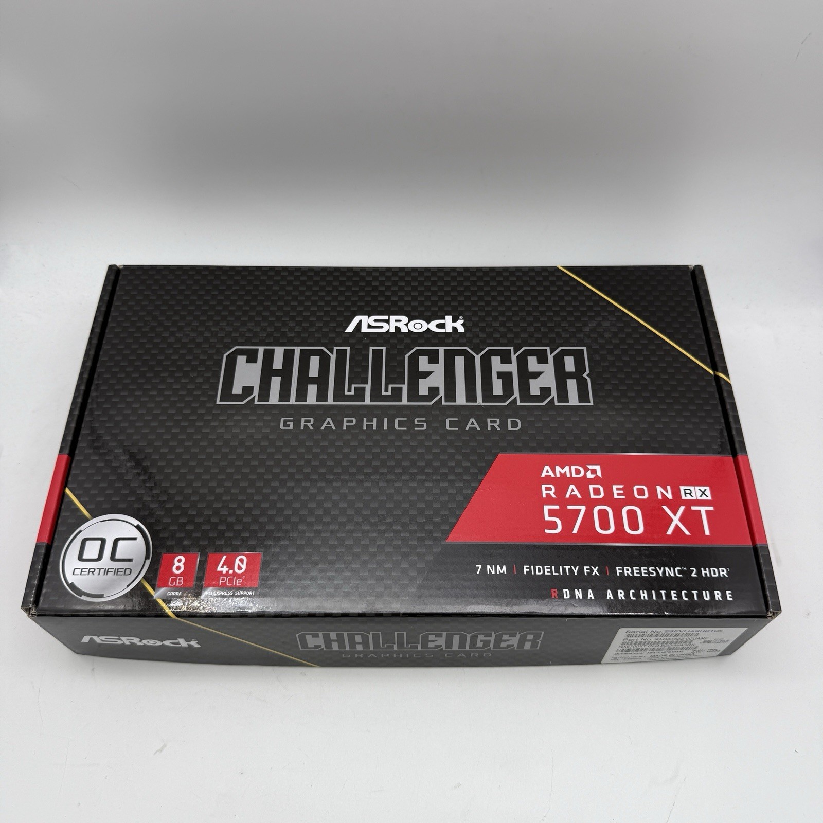 ASRock AMD Radeon RX 5700 XT Challenger 8G GPU Graphics Card AS-IS Non Working