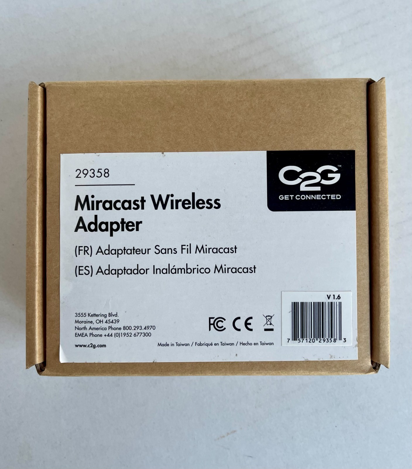 BNIB - C2G Miracast Wireless Audio/Video Receiver Adapter 1080p - 29358