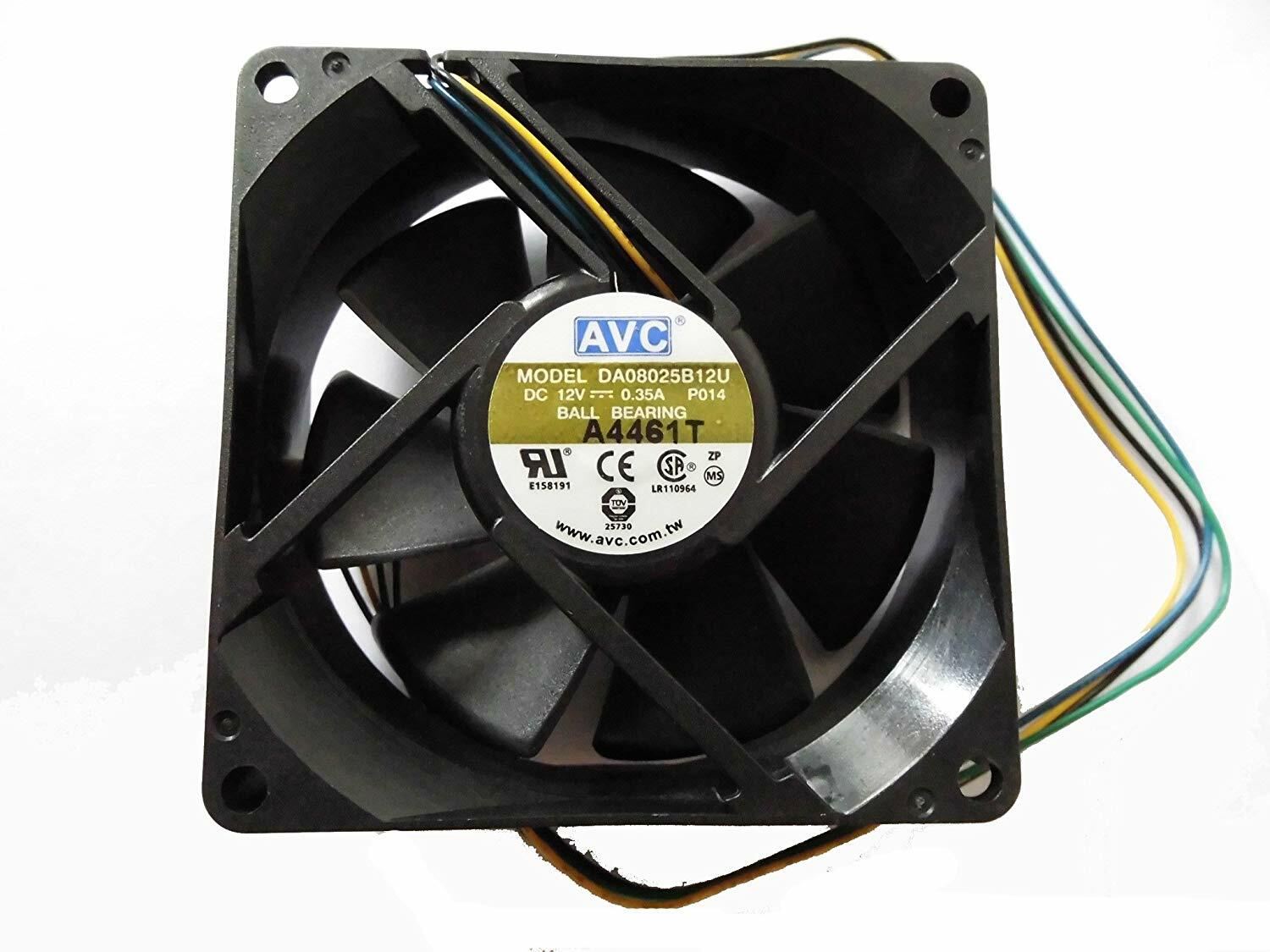 AVC DA08025B12U DC12V 0.35A 8CM 80mm 4-Pin PWM Computer Case Cooling Fan