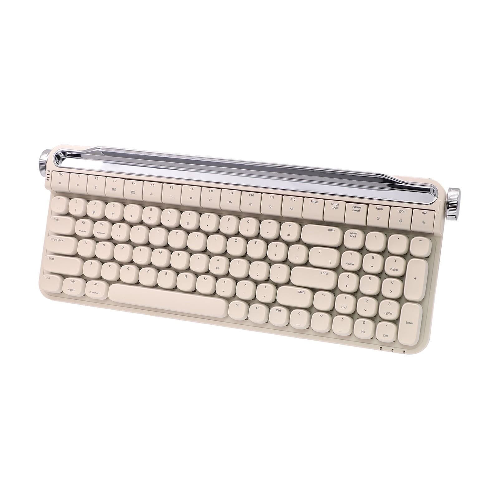 OUSEITECH ACTTO B705 Retro Typewriter Mechanical Keyboard, Cream White,