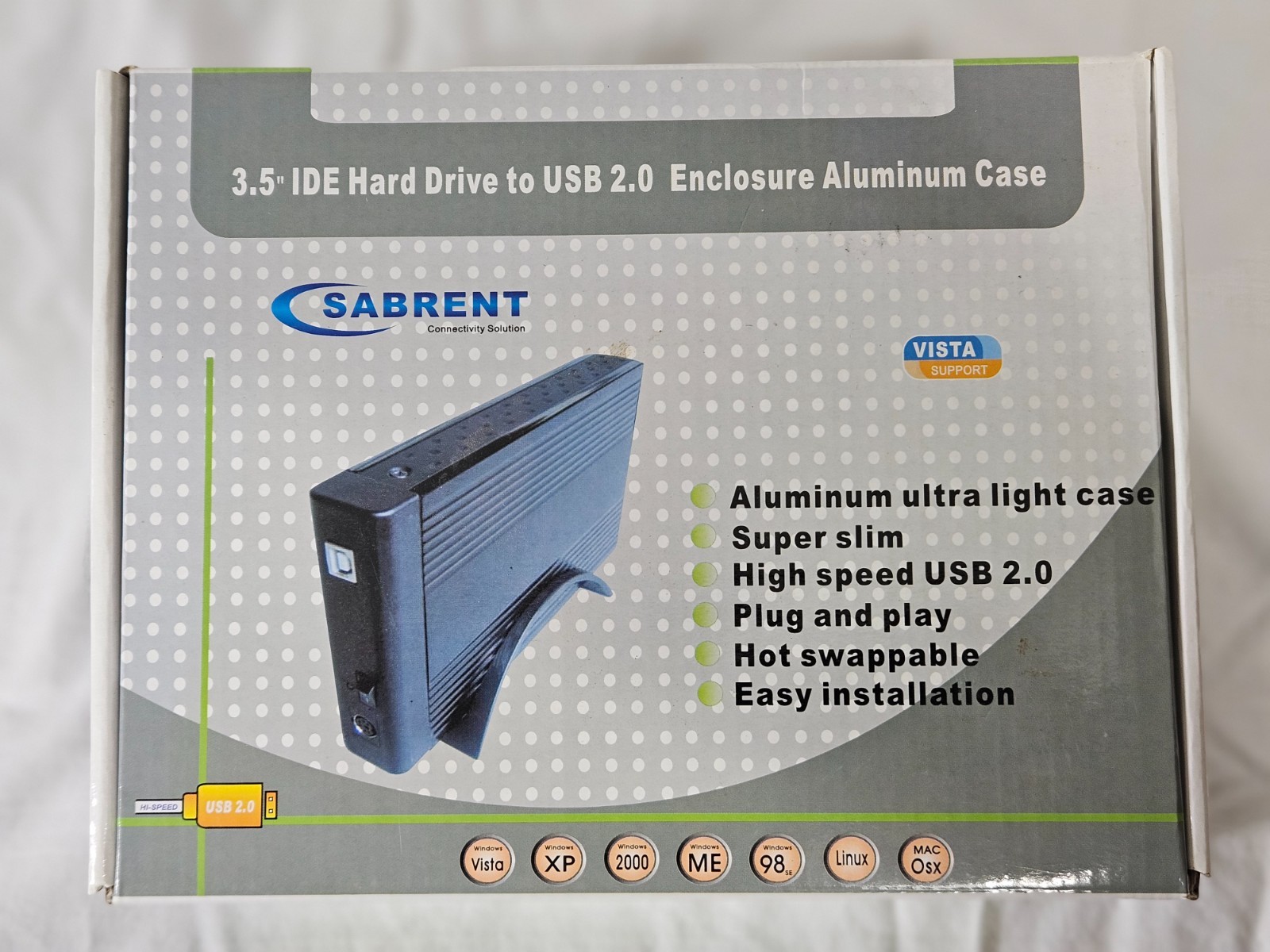 SABRENT HARD DRIVE ENCLOSURES FOR A 3.5” IDE HARD DRIVE
