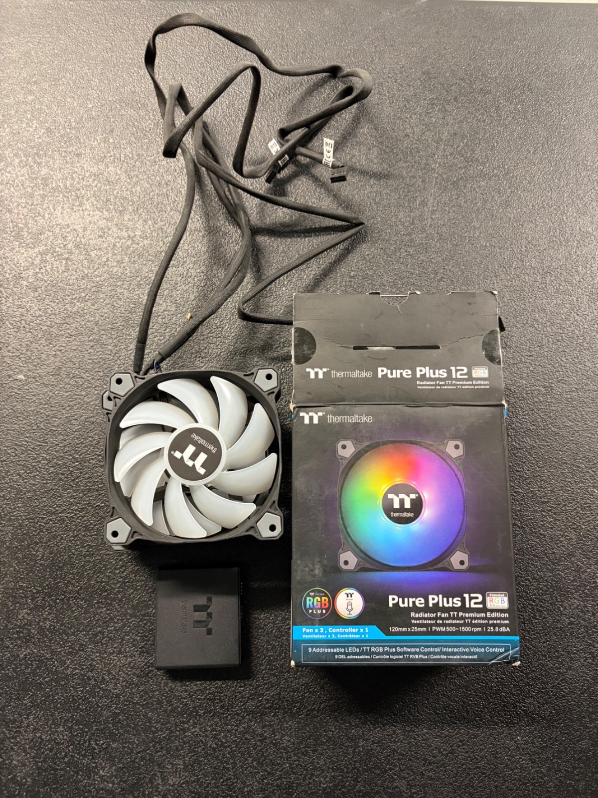As-is Thermaltake Pure Plus 12 3-pack Rgb Fans