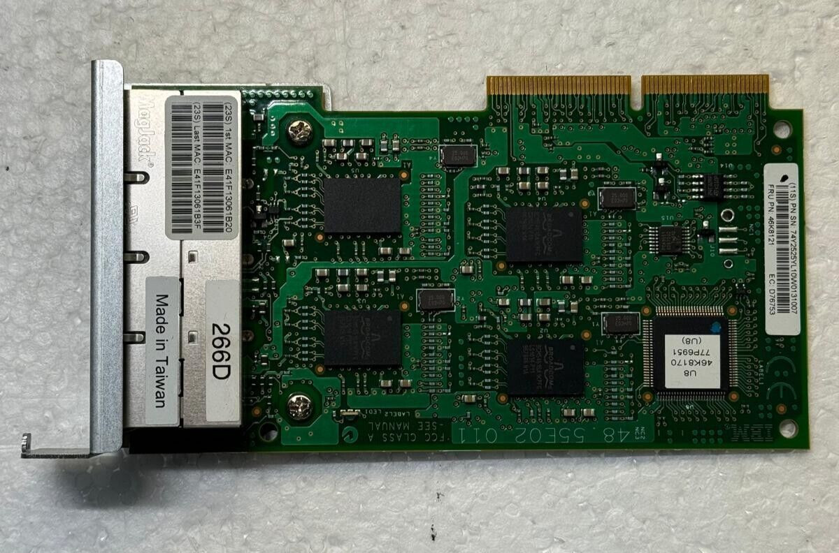 IBM Ccin 266D 1GB Quad-Port Host Ethernet Adapter Card 74Y4870 74Y4867
