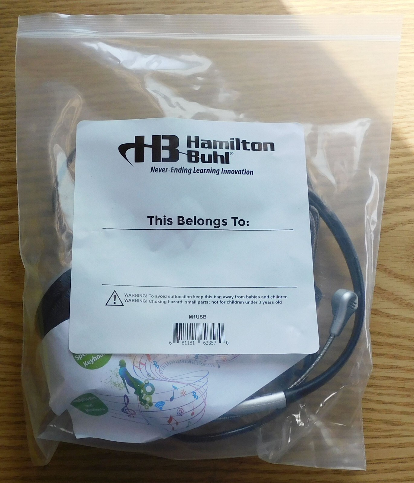 Hamiltonbuhl Mach-1 Multimedia USB Headset M1USB, Gooseneck reinforced steel