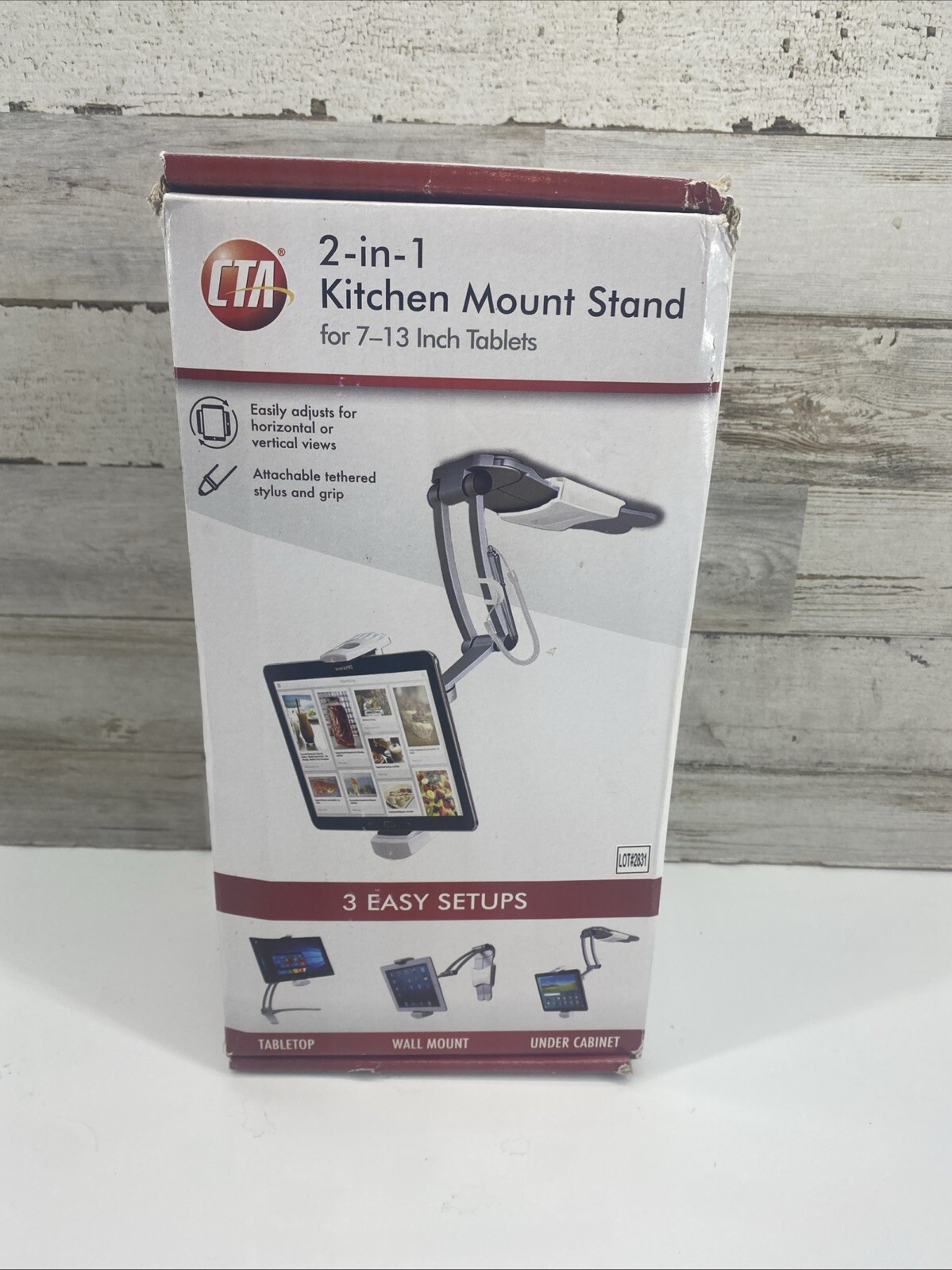 CTA Dual Security Kiosk Stand With Locking Case and Cable PAD-ASK