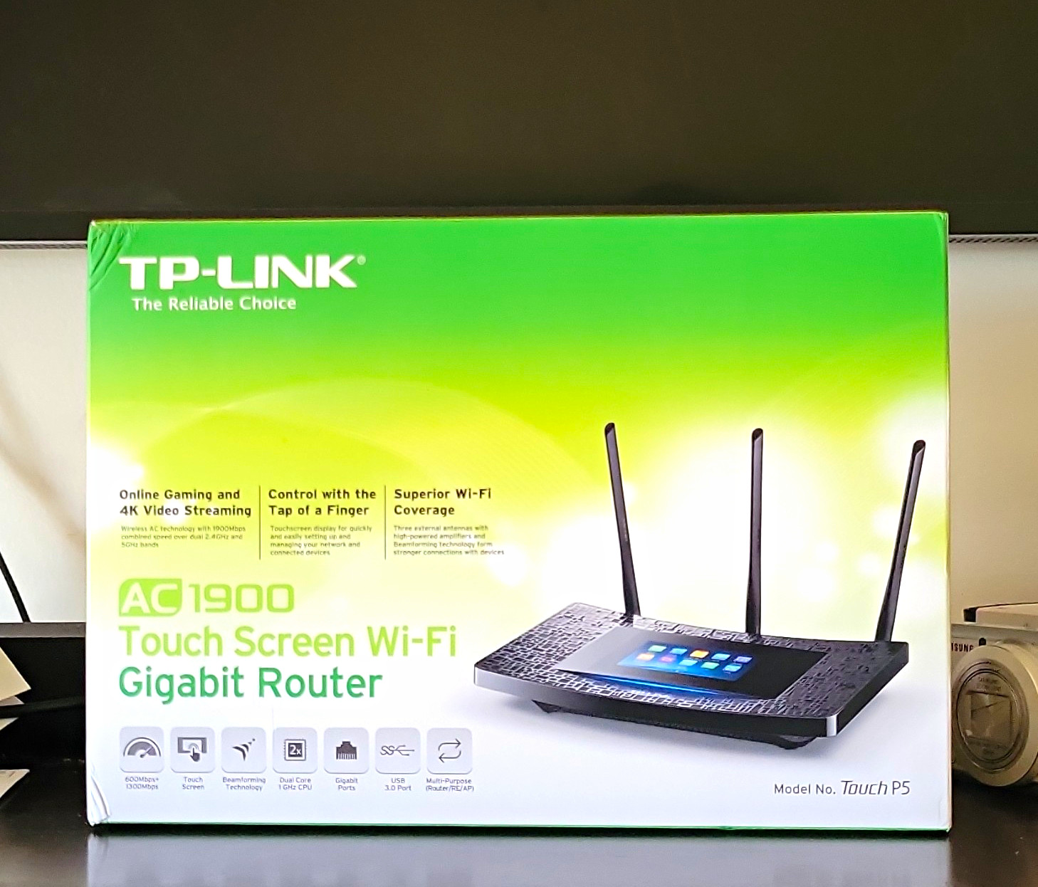 TP-LINK Touch P5 AC1900 Dual-Band Touchscreen Gigabit Router 4-Port