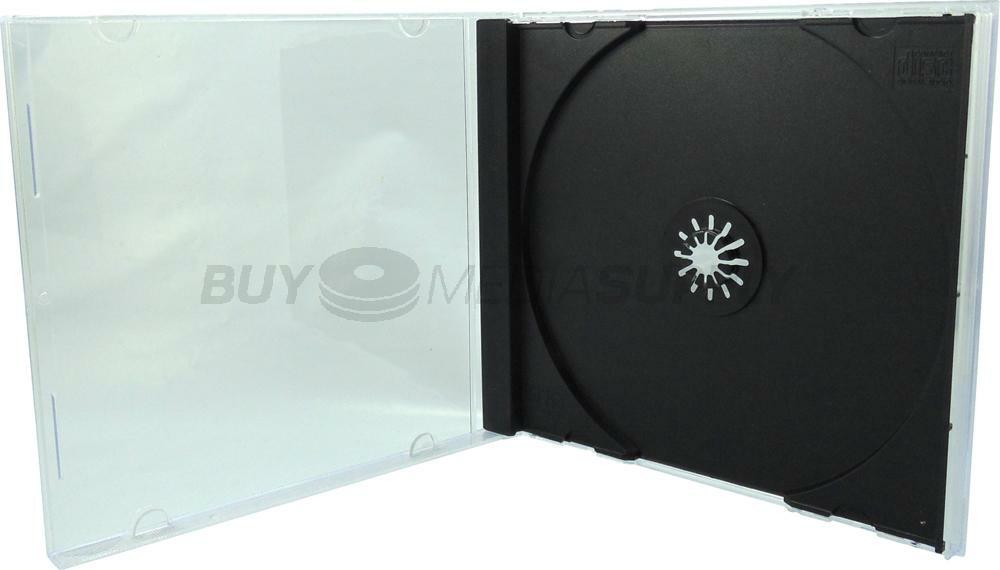 10.4mm Standard Black 1 Disc CD Jewel Case Lot