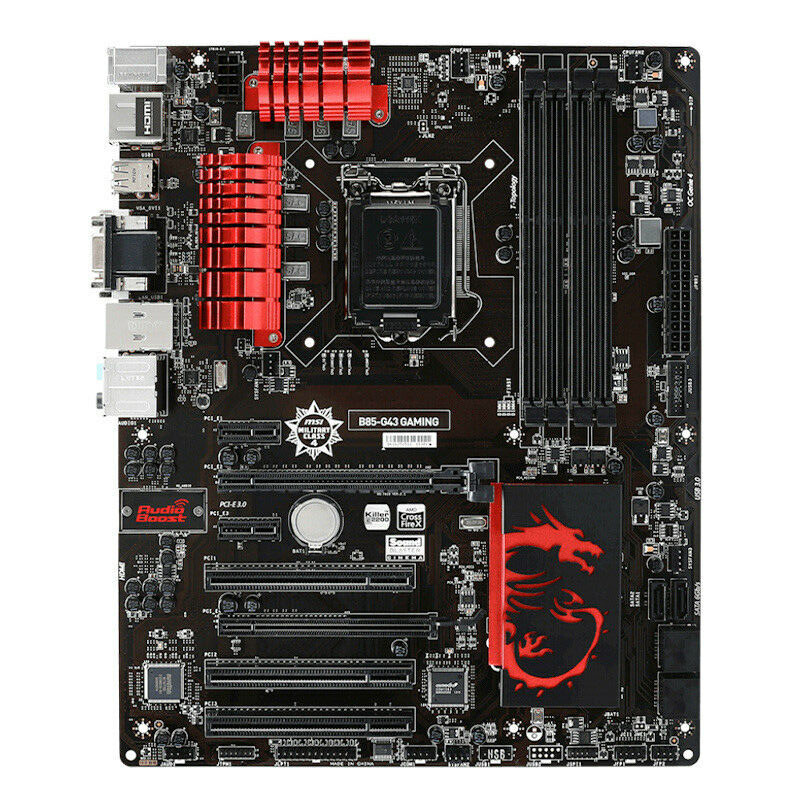 For MSI B85-G43 GAMING Motherboard LGA1150 Intel B85 DDR3 VGA Mainboard